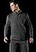 CQR Men's Thermal Fleece Half Zip Pullover, Winter Outdoor Warm Sweater, Lightweight Long Sleeve Sweatshirt, Tactical Fleece Dark Grey, X-Large