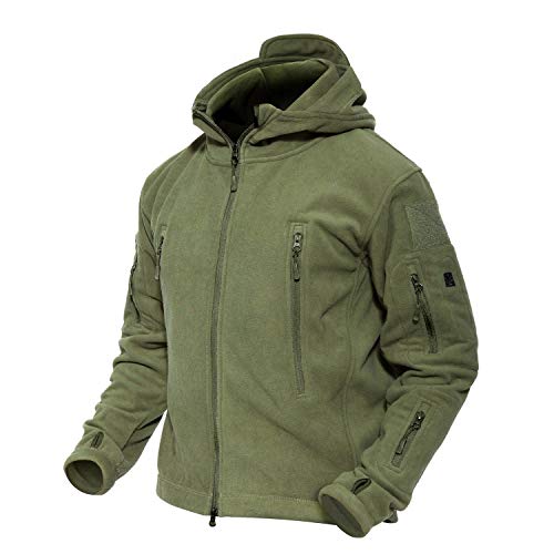 MAGCOMSEN Men 's Warm Jacket Military Jacket Army Jacket Hunting Hiking Jacket Tactical Fleece Jacket (Best Cold Weather Hunting Jacket)