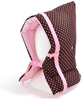 Made in Japan N4422200 (pink dots on chocolate ground) Disaster relief Kids polka dot hood in preparation (japan import)