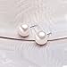 EVER FAITH 925 Sterling Silver Pink Freshwater Cultured Pearl Button Stud Earrings - 6MM