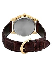 Casio De los hombres reloj de cuarzo MTP-V001GL-9B con piel auténtica