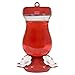 Perky-Pet 132TF 24-Ounce Glass Top Fill Hummingbird Feeder,Red,Large
