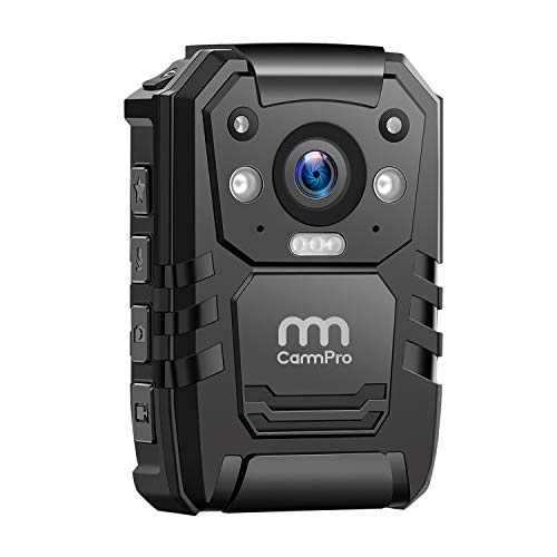 1296P HD Police Body Camera,32G Memory,CammPro I826 Premium Portable Body Camera,Waterproof Body-Worn Camera with 2 Inch Display,Night Vision,GPS for Law Enforcement Recorder,Security Guards,Personal