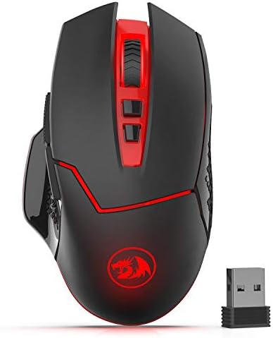 Redragon M690-1 Wireless Gaming Mouse with dpi Shifting, 2 Side Buttons, 2400 dpi, Ergonomic Design, 7 Buttons