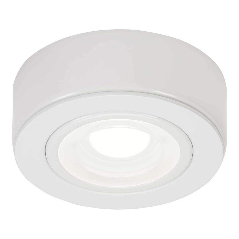 Knightsbridge 230V LED Under Cabinet Light -White 4000K,Cool White,73mm diameter