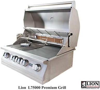 review Lion Premium Grills 32-Inch Natural Gas Grill L75000 with Lion Door and Drawer Combo with Towel Rack and Lion Refrigerator Package Deal with 5 in 1 BBQ Tool Set