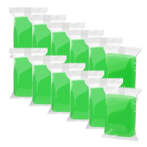 Air Dry Clay, 12 Packs Green Molding Clay, Soft Modeling Clay, Air Dry Clay for Adults, Light Weight Air Dry Clay, Perfect Clay for Crafts, Gift for Artists