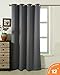 AMAZLINEN Sleep Well Blackout Curtains Toxic Free Energy Smart Thermal Insulated,52 W X 84 L Inch,Grommet Top,1 Panel Pack(Charcoal Grey)