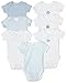 Spasilk 7 pack Bodysuit, Blue Assortment, Preemie