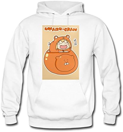 DIYHOODIE Himouto Umaru-chan Hoodie, Custom Men's Classic Hoodie with Himouto Umaru-chan White