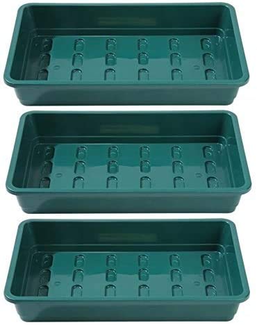 Britten & James Professional Standard Seed Tray Green without Holes [Pack 3] 37.5 x 23cm/15 x 9