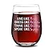 Golden Girls Funny Wine Glass 15oz - Unique Birthday Gift For Women - Live Like Rose Dress Like Blanche Think Like Dorothy Speak Like Sophia