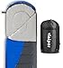 viniper Sleeping Bag, Comfort Waterproof and Lightweight Envelope Sleeping Bag with Compression Sack Perfect for 4 Season Traveling, Camping, Hiking, Outdoor Fit Kid Women Men (Blue)
