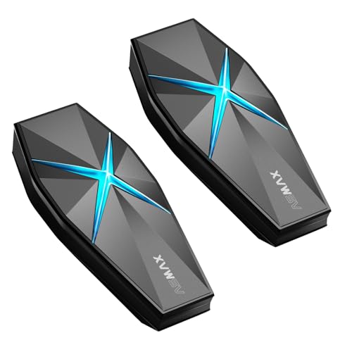 ASMAX F1s Motorcycle Bluetooth Headset with Smart Voice Control, 10 Riders Mesh Helmet Communication Systems, ENC/APP FOTA/Audio Multitasking/EQ Modes, 5-Mile Intercom for Snowmobile, 2 Pack