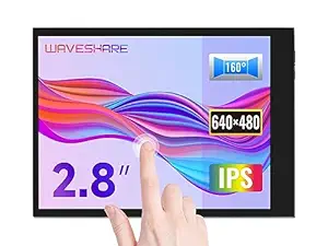 waveshare 2.8inch Screen LCD Compatible with Raspberry Pi 4B/3B+/3B/2B/B+/A+/Zero/Zero W/WH/Zero 2W 480?640 Resolution DPI IPS 5-Points Capacitive Touch Control Optical Bonding Toughened Glass Cover