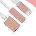 8-Pin Lightning to 3.5mm Headphone Adapter, Lightning to 3.5mm Audio Jack Adapter and Lightning Charging Port for iPhone 7, iPhone 7 Plus (Rose Gold)