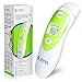 Clinical Forehead and Ear Thermometer - Most Accurate No Contact Infrared Electronic Digital Dual Mode Instant Read Thermometer Fever Warning for Baby Kids Child Toddler Adult, Batteries Included