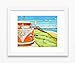 Orange Crush Vw Volkswagen Bus Van - Danny Phillips art print, UNFRAMED, Vintage retro nautical coastal beach and home decor painting poster, 8x10 inches