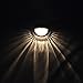 Kinna 4-Pack Brown Solar LED Fence Lights Waterproof Wall Mount Deck Warm White Lights