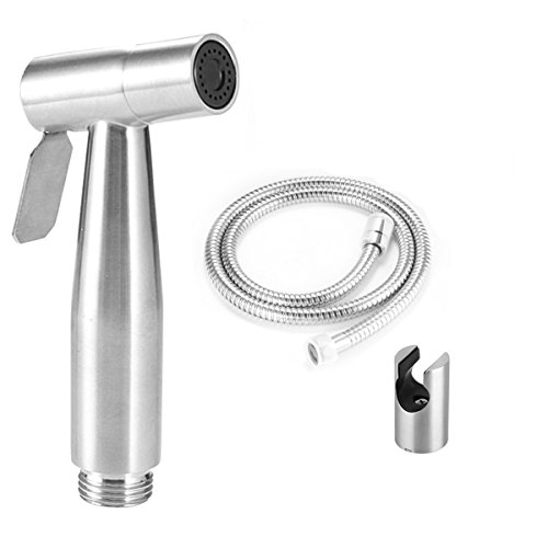 Mushang Bidet Sprayer Premium Stainless Steel by 304 Hand Held Sprayer Best For Toilet Cleaning P21+