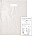 Plastic Shopping Bags | 100 Pack | Handle Bag for Retail | 1 Craft Insert … (Clear - 12x15)