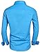 Hotouch Men's Guess Clothing Fitted Shirts Lake Blue L