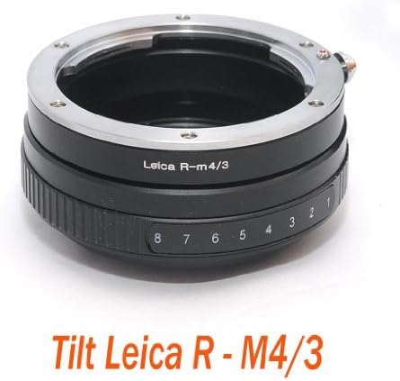 EzFoto Tilt Leica R LR Lens to M4/3 MFT Camera Adapter, for Panasonic G1, G2, G3, G10, GH1, GH2, GF1, GF2,GF3, Olympus E-P1 E-P2, E-PL1, E-PL2, E-P3 etc