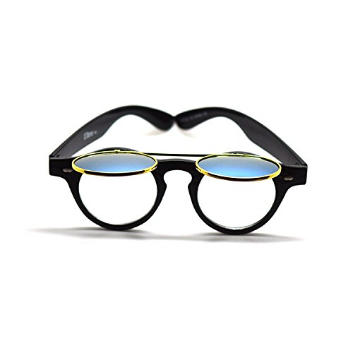 UltraByEasyPeasyStore Flip up Circle Steampunk Goggles Glasses Retro