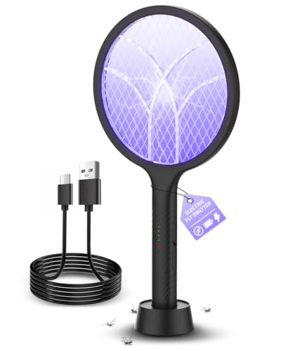 Mosiller Electric Fly Swatter Racket 4000V Dual Mode