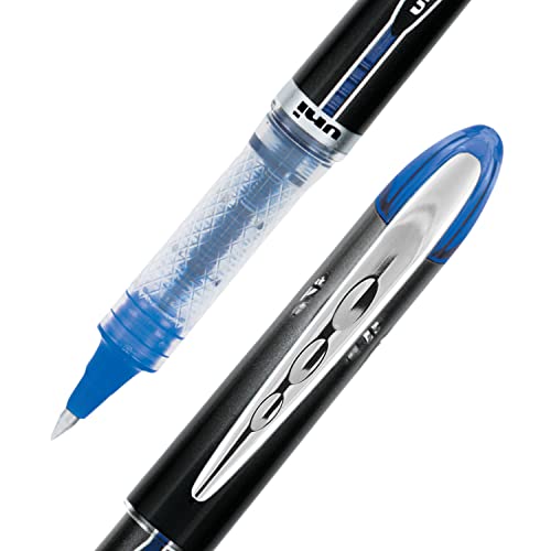uniball Vision Elite Rollerball Pens Fine Point Micro Tip, 0.5mm, Blue, 12 Pack Pricepulse