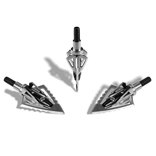 Posch Mayhem+ Broadheads (100 Grains, 3 Pack) for Outdoor Hunting, Archery Arrows and Crossbow Bolts