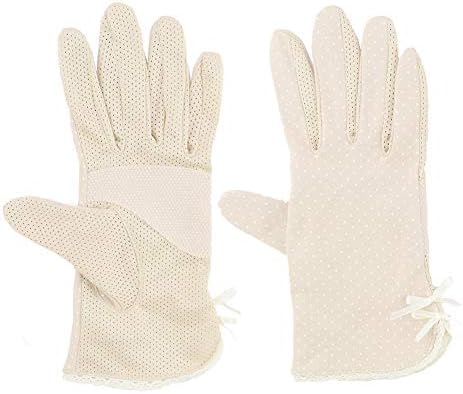 Womens Sunblock Outdoor Gloves Summer UV Protection Driving Cotton Gloves