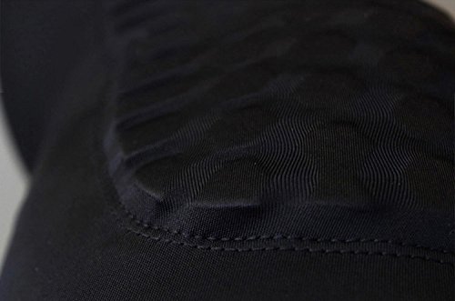 Anser 1PCS FS001 Basketball Compression Short Sleeve Knee Pads Protective Pad (M, Black)