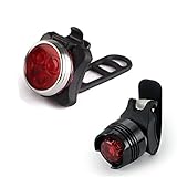 EraseSIZE USB Rechargeable LED Bike Light Bicycle Lamp Set Waterproof Front Light Tail Light