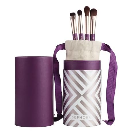 Sephora Full Eyes Brush Set - A Set of 4 Vegan Eye Brushes for Easy and Successful Makeup