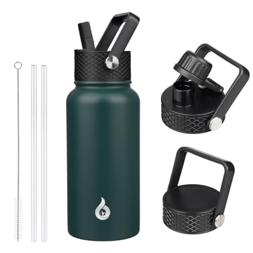 BJPKPK 27oz Insulated Water Bottle with Straw Lid, Stainless Steel Bottle