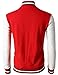 H2H Mens Slim Fit Varsity Baseball Bomber Cotton Lightweight Premium Jacket Cmoja082-red Medium