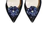 Absolutely Audrey Calista Navy Shoe Clips
