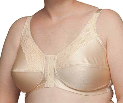 Nearly Me - #670 Lace Front Closure Mastectomy Pocket Bra (Multiple Sizes & Colors)