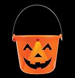 Light Up Jack O Lantern Halloween Candy Bucket Pail
