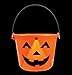 Light Up Jack O Lantern Halloween Candy Bucket Pail