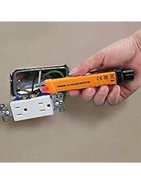 neoteck Pruebas Eléctricas Kit incluye mini 1999 Count multímetro digital sin contacto 12   1000 V AC Detector de voltaje pluma y receptáculo Tester para laboratorio Industria Educación fábrica taller