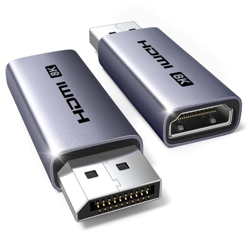 UGREEN 8K 60Hz Aktive Displayport auf HDMI Adapter Unidirektional 2 Stücke