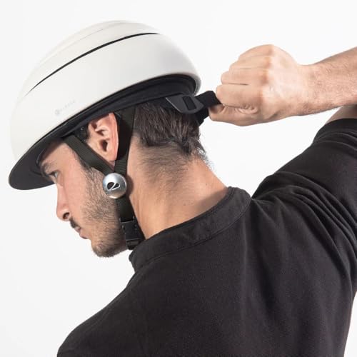 CLOSCA. Folding Bicycle Helmet, Adult Bicycle Helmet with Visor, Certified Bike Helmet and Electric Scooter for Women and Men