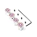 iDoood Anti-Theft Car Wheel Tire Valve Stem Cap Universal with Tool (Logo:for Captain America)