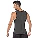 NINGMI Neoprene Slimming Vest Sweat Sauna Suits Gym Mens Weight Loss Shapewear With Zipper