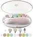 Baby Nail Trimmer 21 in 1, Usage Labeled Case & 13 Extra Replacement Tools, Royal Angels Baby Electric Nail File, Baby Nail Care, Nail Clipper Newborn Toddler Toes & Fingernails Nail Kit (Pink)
