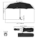 G4Free 48 Inch Folding Travel Umbrella 9 Ribs Double Canopy Auto Open Close