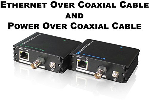 USG EoC (Ethernet Over Coax) & PoC (Power Over Coax) Adapter Converter Device Pair : BNC & RJ45 Jacks : Send Ethernet and PoE Power Signal 300ft Over Coaxial Cable USG EoC (Ethernet Over Coax) & PoC (Power Over Coax) Adapter Converter Device Pair : BNC & RJ45 Jacks : Send Ethernet and PoE Power Signal 300ft Over Coaxial Cable