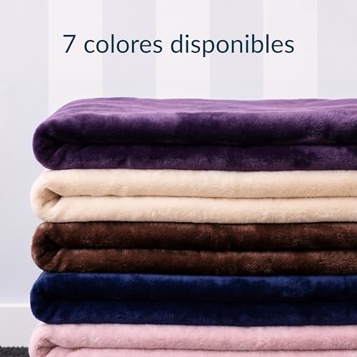 Twinzen Waterproof Dog Blanket 152x203cm Navy Blue - Reversible and Washable Dog Blanket - for Sofa and Bed - Sherpa
